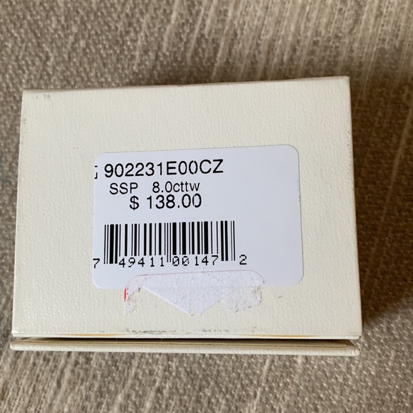 NWT Crislu sterling silver and crystal drop earrings - Picture 5 of 5